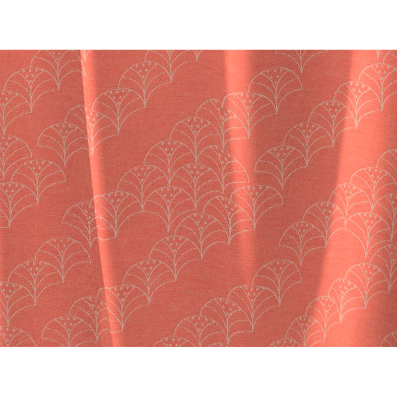 Lizeth Pencil Pleat Opaque Single Curtain, Orange, 225cm Width x 145cm Drop