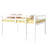 Full Rubber Wood Loft Bed With Ladder-1167357735