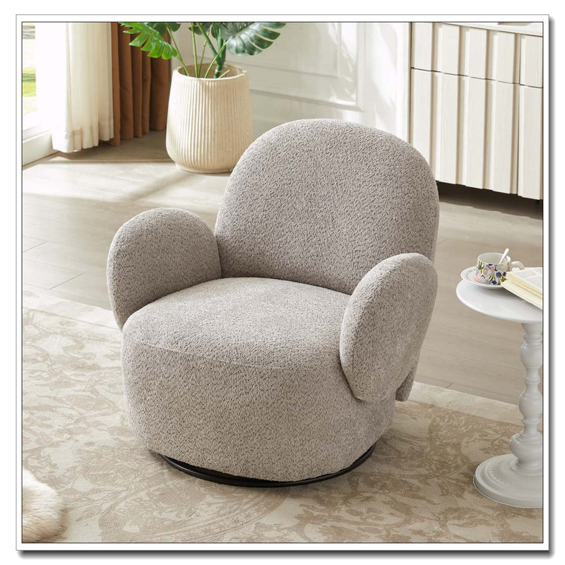 Fauteuil pivotant d'appoint, Gris