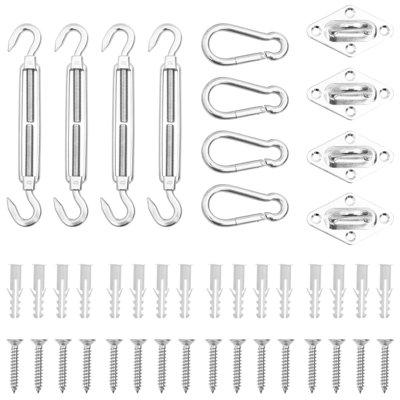 12 Piece Sunshade Sail Accessory Set