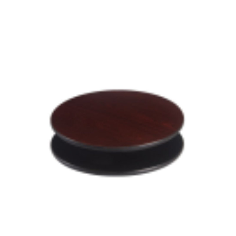 Plateau de table réversible, Noir / acajou foncé, 48 po