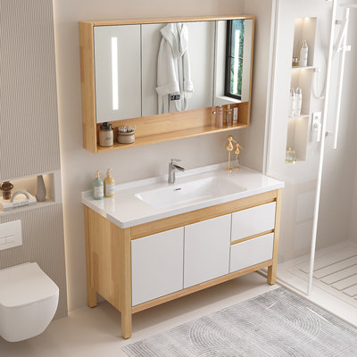 Nordic style simple bathroom cabinet