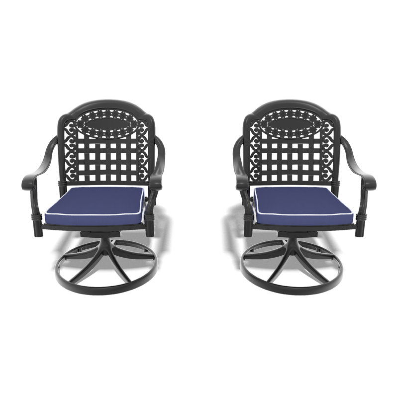 Cast Aluminum Patio Swivel Chair