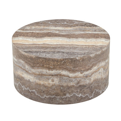 Cave stone patterned MDF round coffee table