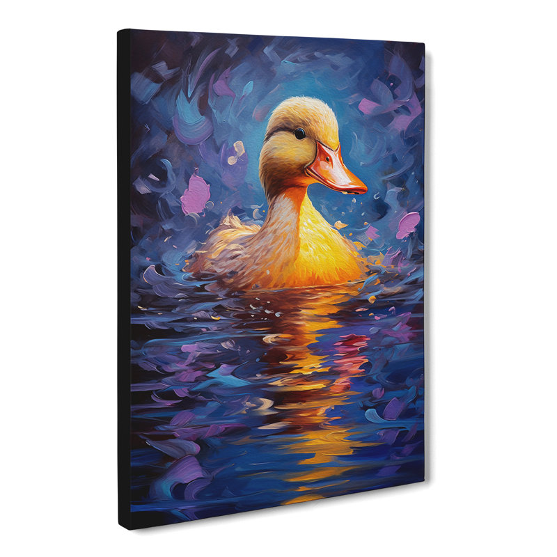 Duck Impressionism - Wrapped Canvas, 50cm H x 35cm W x 3cm D