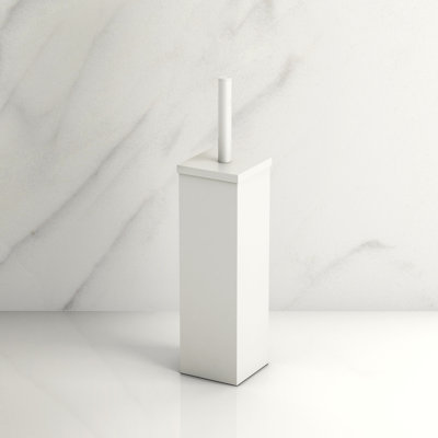 Brosse de toilette et support carré Elegant H 14,63 "