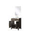 Comptoir de salle de bain en chêne brun l 18 po x P 18 po, comptoir en acrylique, 18 po Miroir, meuble-lavabo avec comptoir, 24 po-1630335666