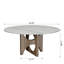 Table basse moderne Arab Wabi-Sabi de 35 po avec base en bois massif arqué creux pour appartement et salon-1270217328-1270217337