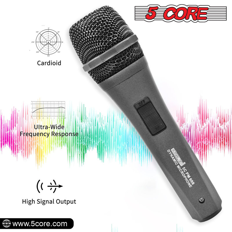Microphone à 5 cordes XLR Dynamic Karaoke