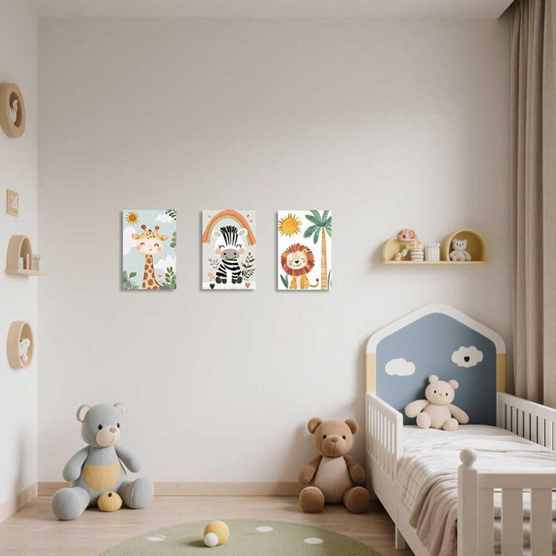3 Piece Wrapped Canvas Wall Art, 40cm H x 30cm W