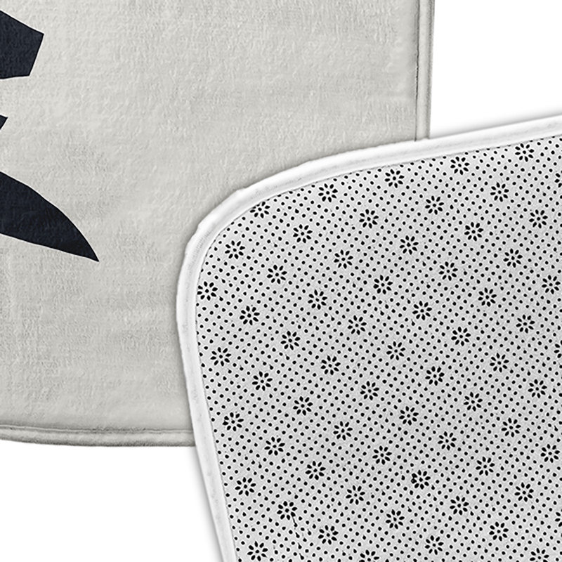 Tapis de bain Sail Sun and Fun, L 17 po x L 24 po, Noir