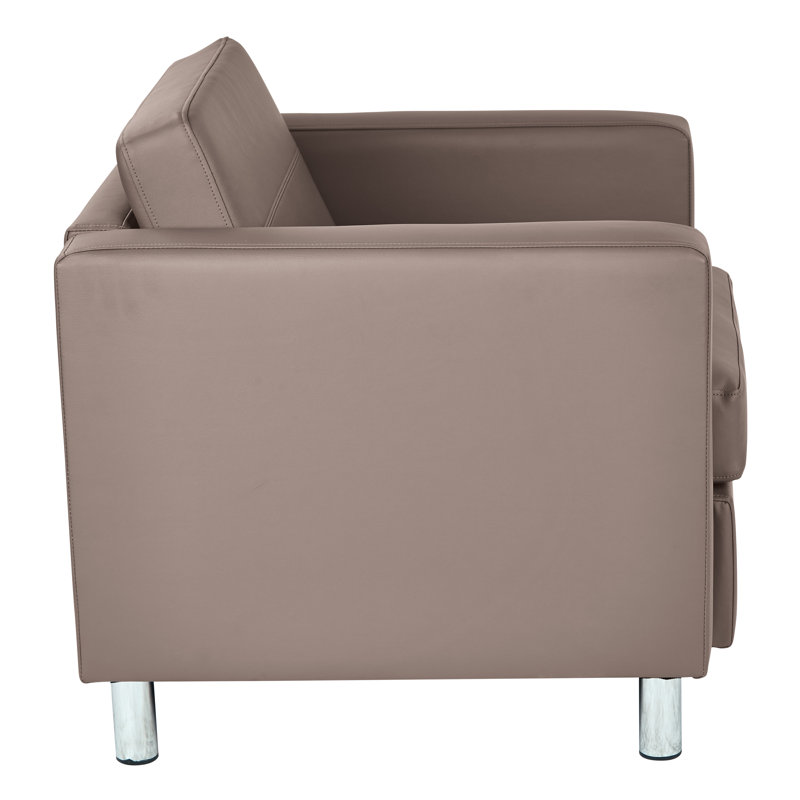 Desantiago Upholstered Armchair, Antimicrobial Stratus Faux Leather