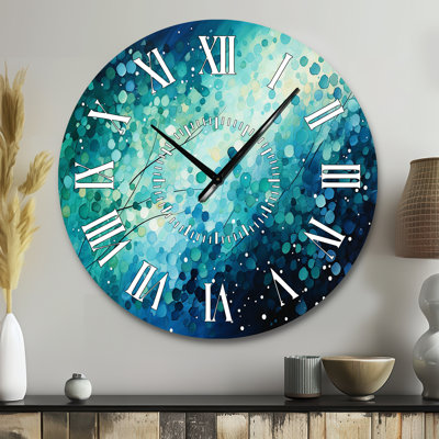Horloge murale Turquoise Tranquility