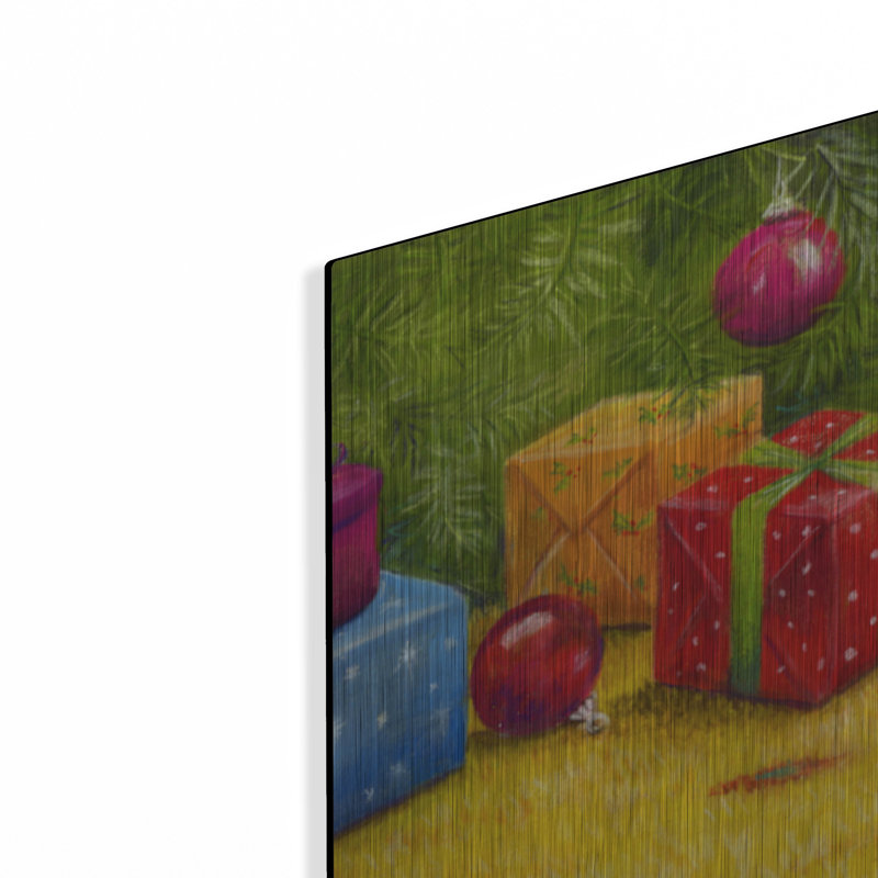 «Christmas Border 1» par Janet Pidoux, H 12 po x l 36 po