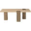 Table basse Ravenna en véritable travertin et bois de chêne-2057019598