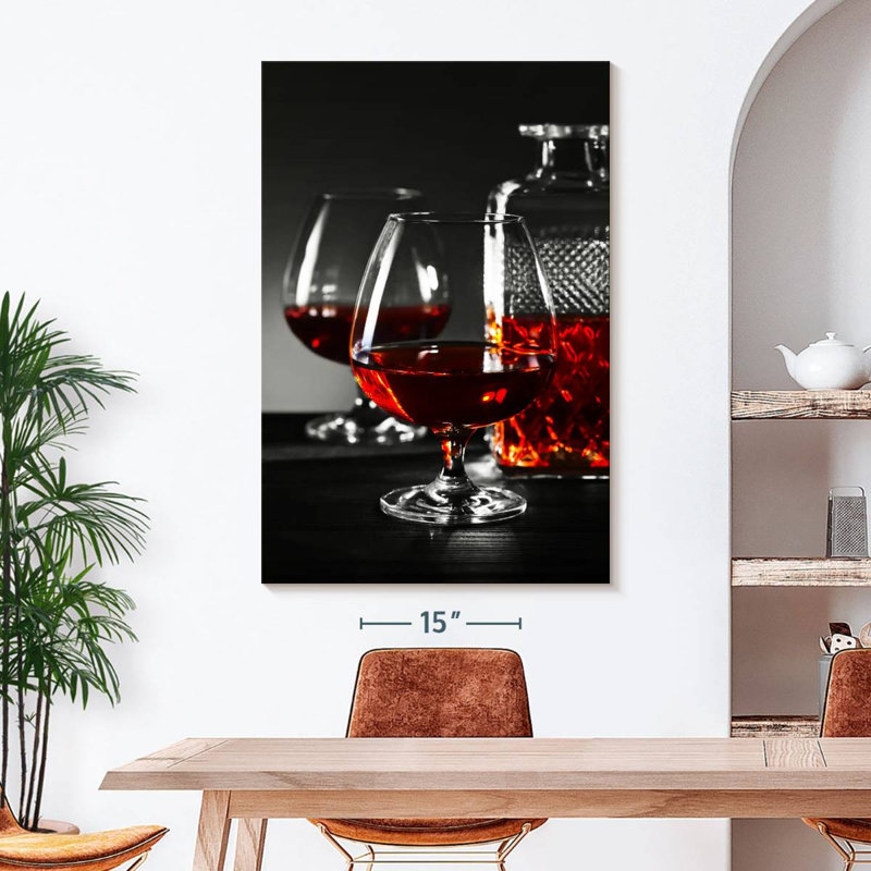 " Cognac Drinks " by SodaPopArt, 48" H x 32" W x 1.25" D