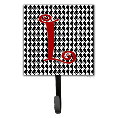 Crochet mural houndstooth monogramme