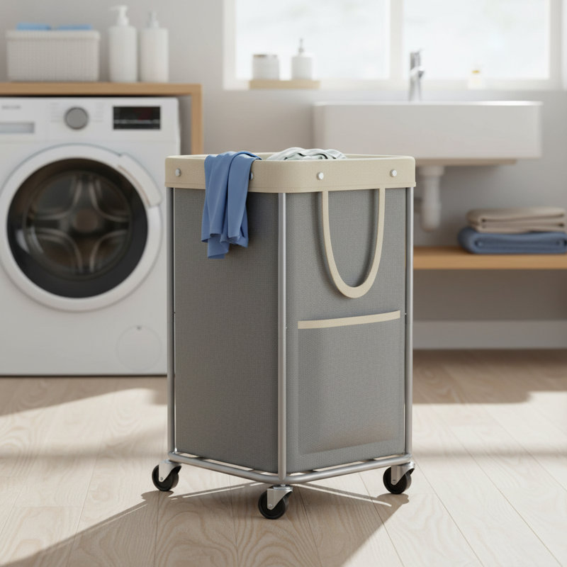 150 L Laundry Basket With Wheels