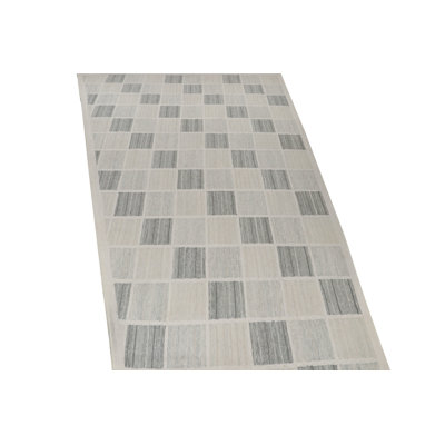 One-of-a-Kind 12'3" X 20'10" New Age Wool Area Rug in Gray
