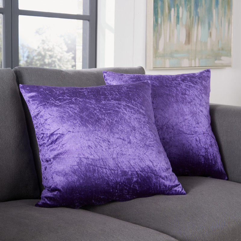 Hively Square Cushion Cover, Purple