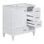 Meuble-lavabo multifonctionnel avec portes et tiroir 30 po