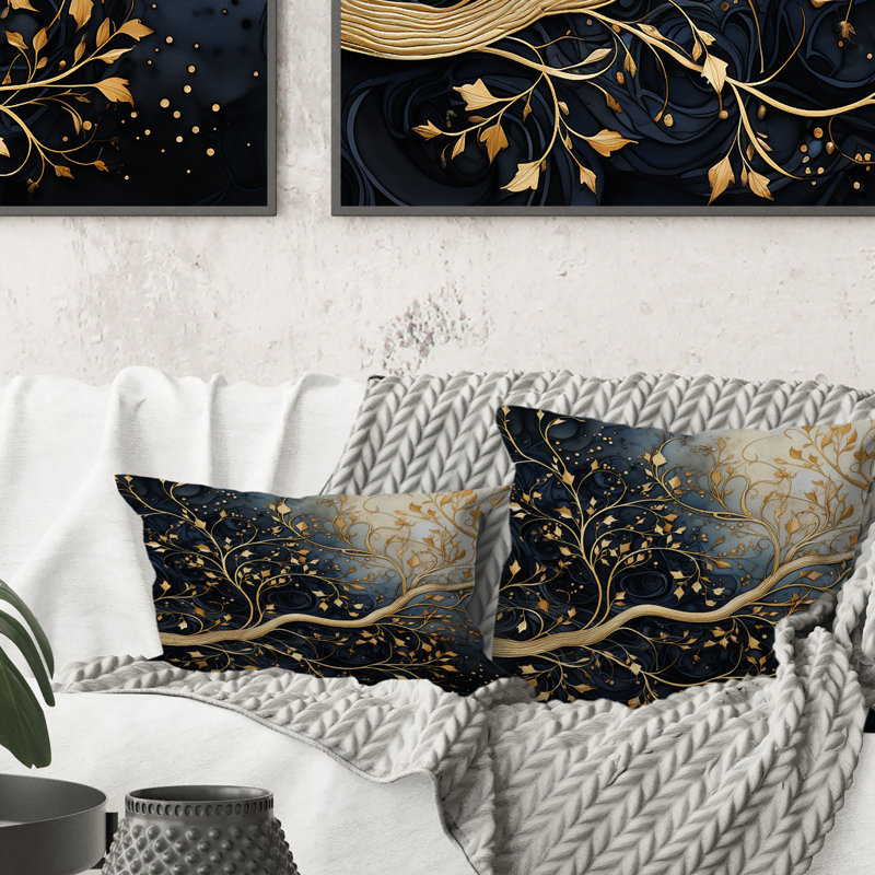Coussin Golden Tree Tree Luminous Tangle I - Tree
