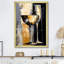 Champagne Collage avec verres - Champagne, art mural-95893074-95893072
