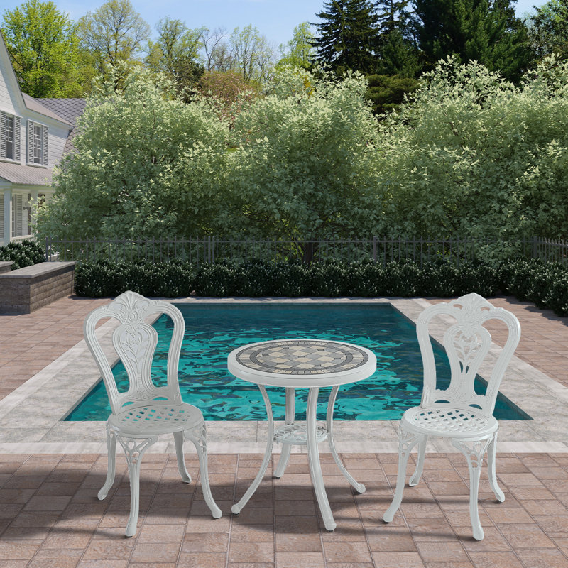 Ensemble bistro 30,17 po Darl, White, H 27,56 po x l 24 po x L 24 po