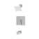 Duro HydroMersion Single Handle Tub and Shower Faucet Trim Kit