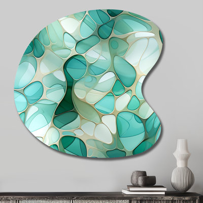 Daiana - Asymmetrical Abstract Metal Wall Art, Unique Shape Metal Wall Sculpture Print