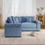 Canapé modulaire en velours côtelé en L 79 po-1673683713