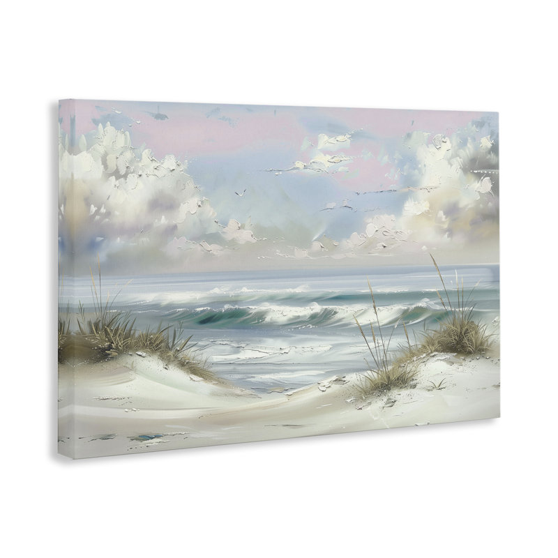 Art mural sur toile Sea Breeze & Coastal Dunes, conception par Annabelle Hall, H 16 po x l 24 po