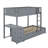 Twin Over Twin Bunk Bed With Trundle And Desk-2066581433