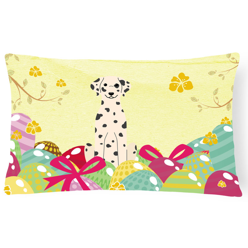 Coussin dalmatien de pâques œufs