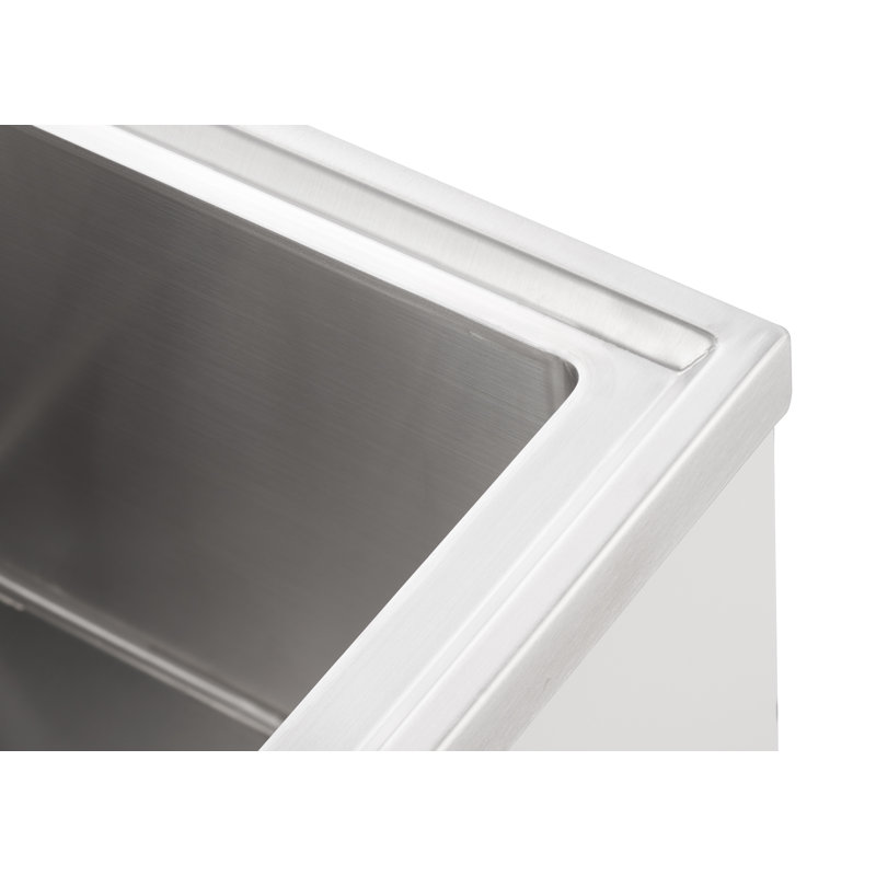 Trinity Basics Ecostorage® | 18X16X13 Basin | Stainless Steel Utility Sink | Nsf | W/ Pull-Out Faucet | White, White