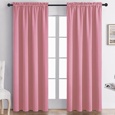 Paire de rideaux avec rideaux superposés de l 63 po x L 52 po pour chambre à coucher
