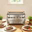 Barbecue rotatif à 360° en acier inoxydable