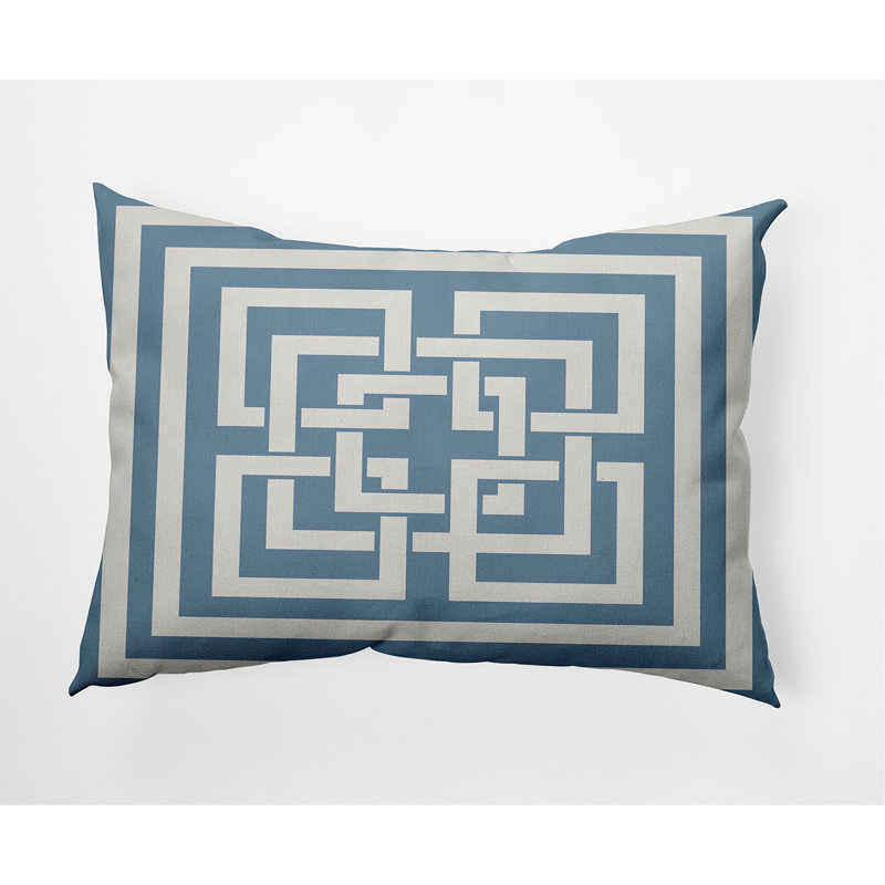Housse et insert de coussin Greig, 16 po x 16 po, Requin bleu