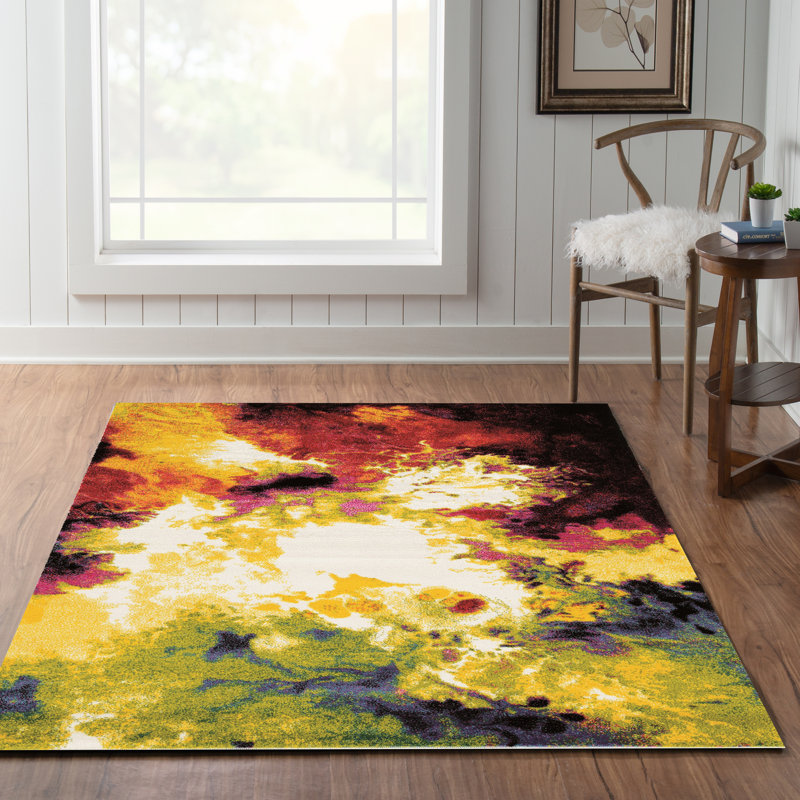 Lindie Abstract Indoor Rug, Rectangle 5' x 7'6"