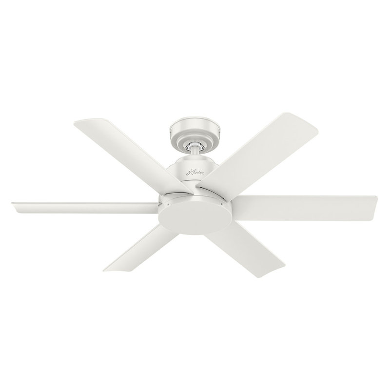 112cm Ceiling Fan with Light Kit, Fresh White, Fresh White