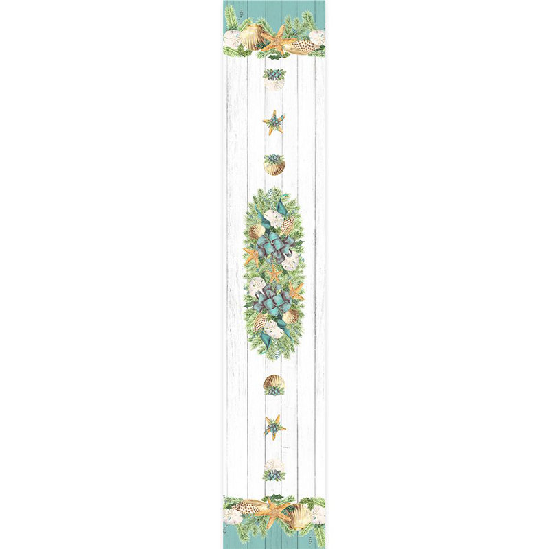  Christmas by the Sea Table Runner, 72" L x 13" W