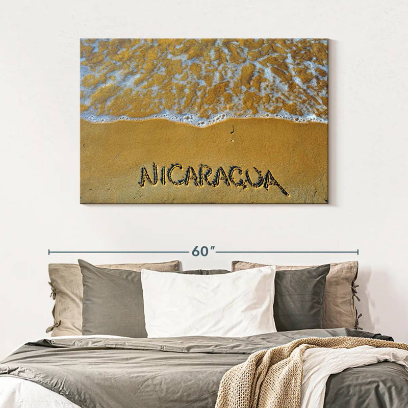 Plage du Nicaragua, H 32 po x l 48 po