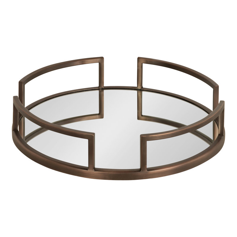 Antigo Metal Tray, Bronze