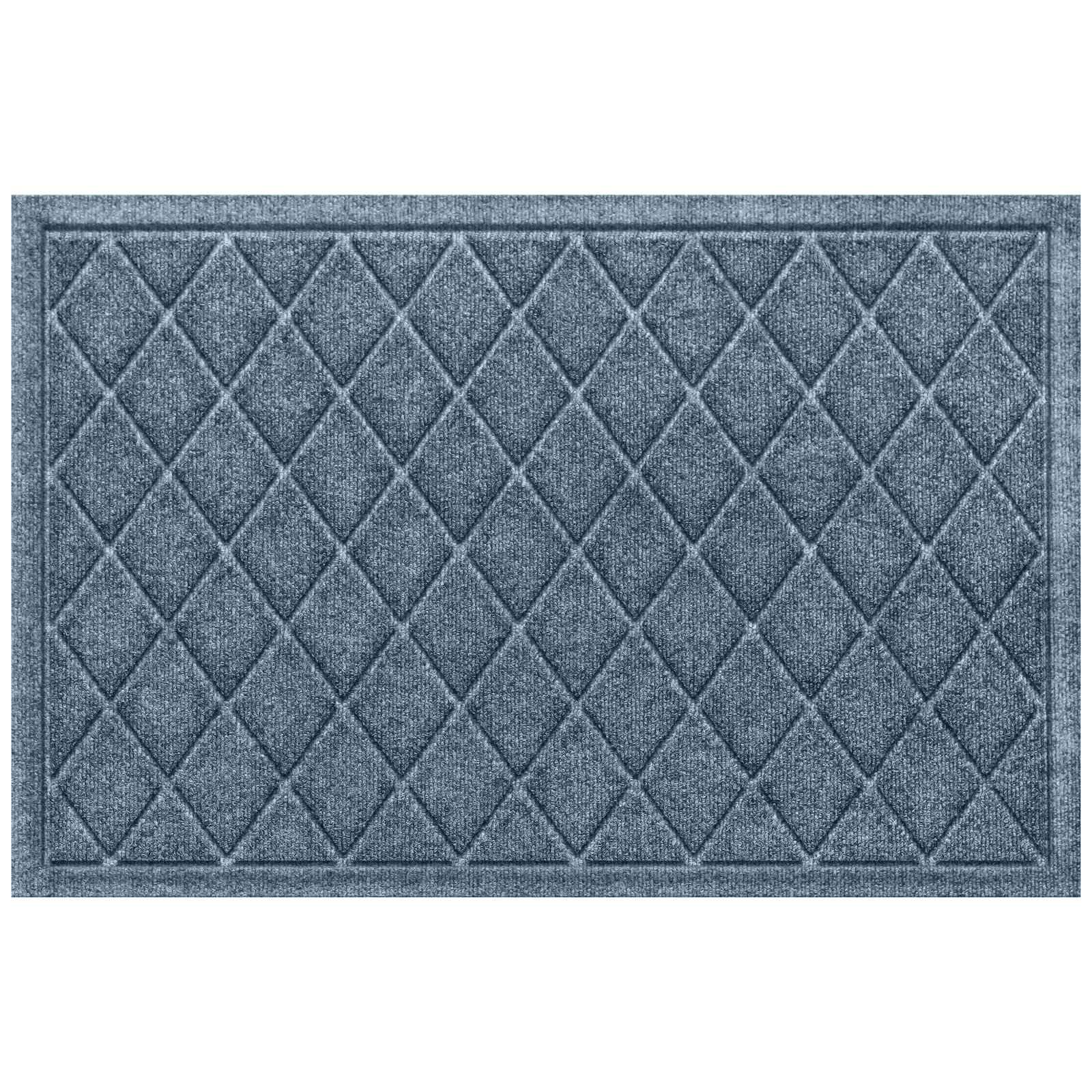 WaterHog Non-Slip Indoor/Outdoor Doormat, Bluestone, Rectangle 24" x 36"