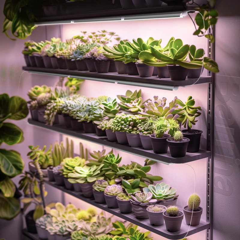 Barrina Grow Light, 96 W (4 x 24 W, 600 W équivalent), 2 pi T8, super lumineux, paquet de 4