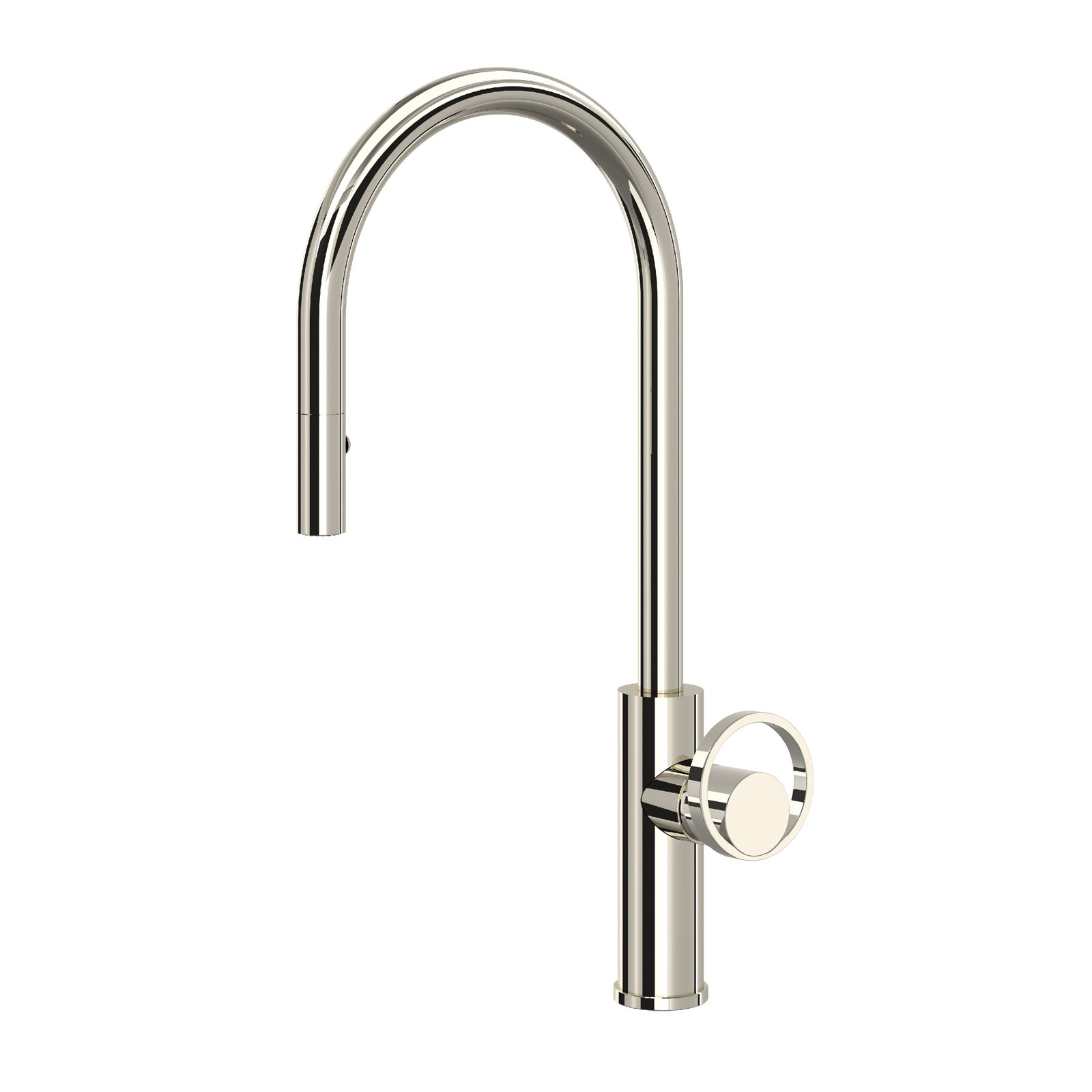 AllModern Linwood Pull Down Kitchen Faucet, Polished Nickel