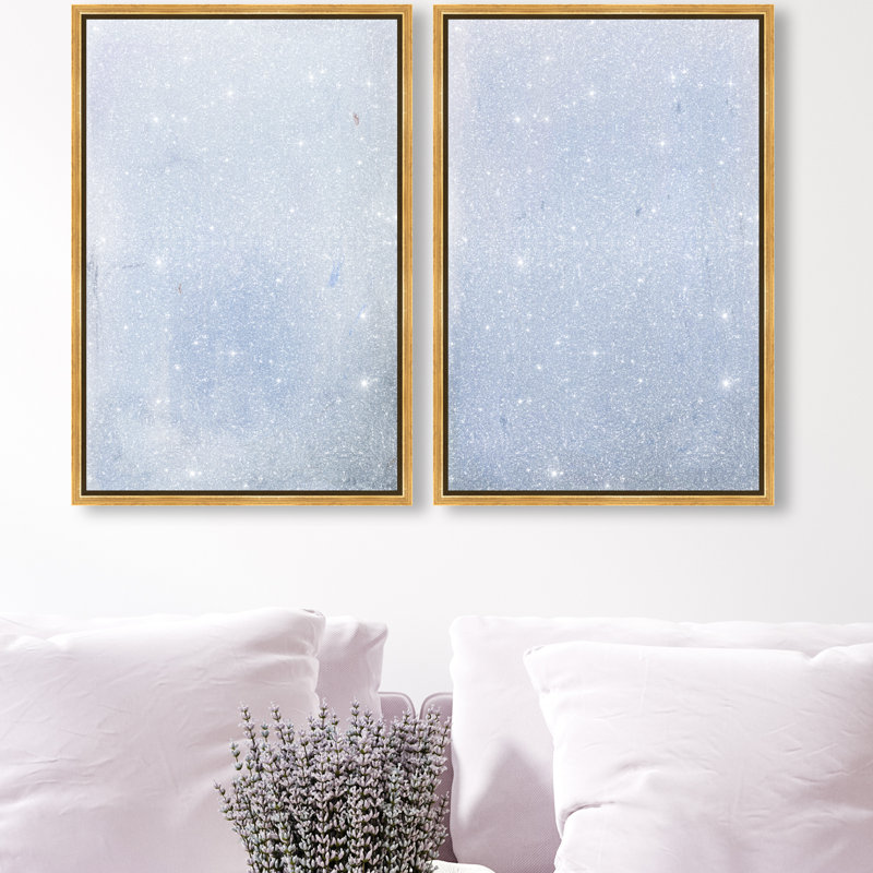 Calm Waters Set by Oliver Gal, 17"H x 25"W, Gold Floater Frame