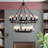 2-tier Wagon Wheel Industrial Chandeliers