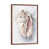 Toile avec cadre en bois brun classique