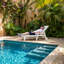 Chaise longue inclinable en résine PEHD Shoreline l 29 po x P 75,2 po x H 39,2 po Shoreline